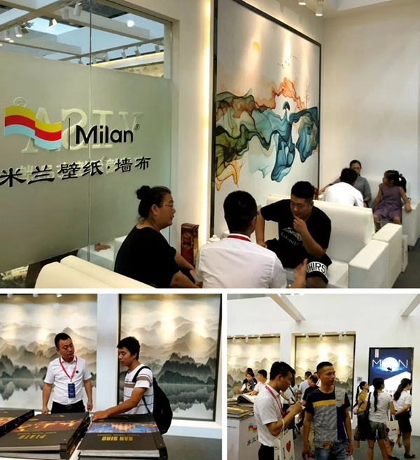 米兰壁纸·墙布携首发新品惊艳亮相2019中国建博会(广州),获好评无数 米兰壁纸·墙布携首发新品惊艳亮相2019中国建博会(广州),获好评无数