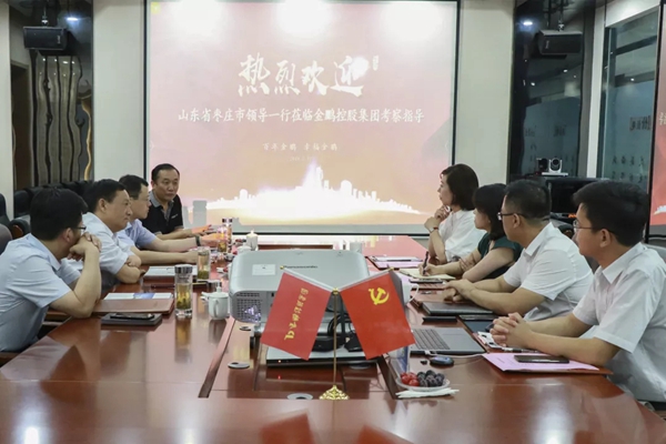 金鹏控股集团迎接枣庄市领导一行莅临考察指导