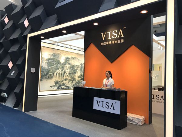 2019中国建博会(广州)|VISA高端墙纸墙布常亮:突出产品欣赏性,注重产品多元化