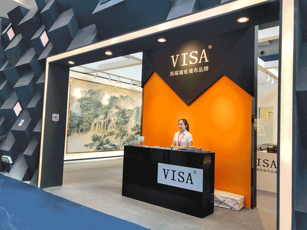VISA高端墙纸墙布绽放2019中国建博会（广州），尽显VISA风采