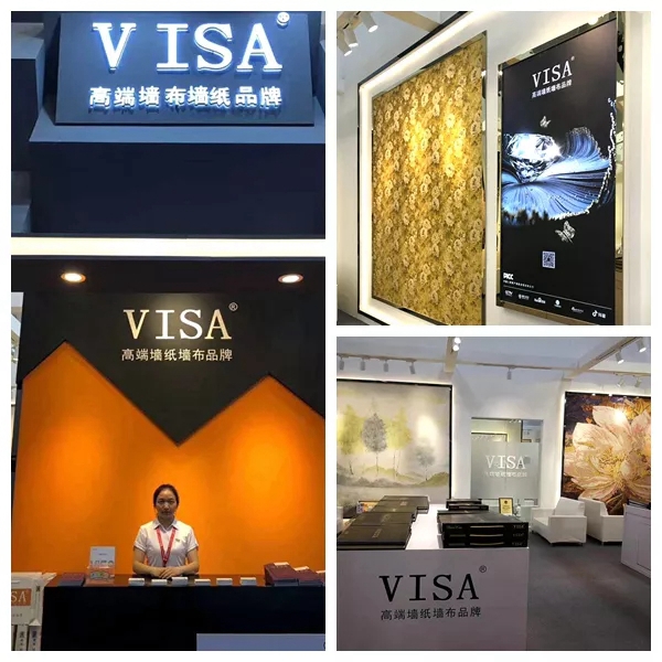 VISA高端墙纸墙布绽放2019中国建博会（广州），尽显VISA风采