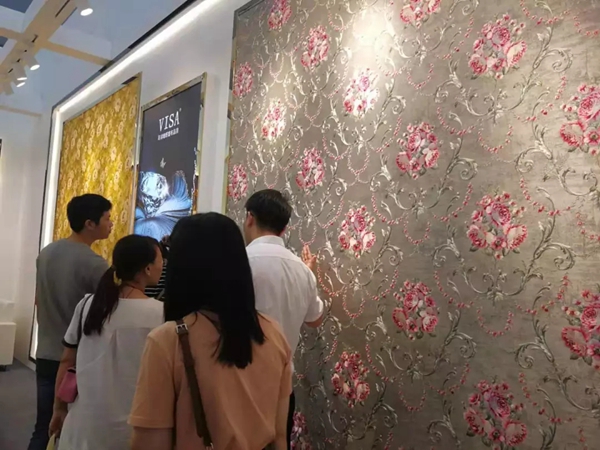 VISA高端墙纸墙布绽放2019中国建博会（广州），尽显VISA风采