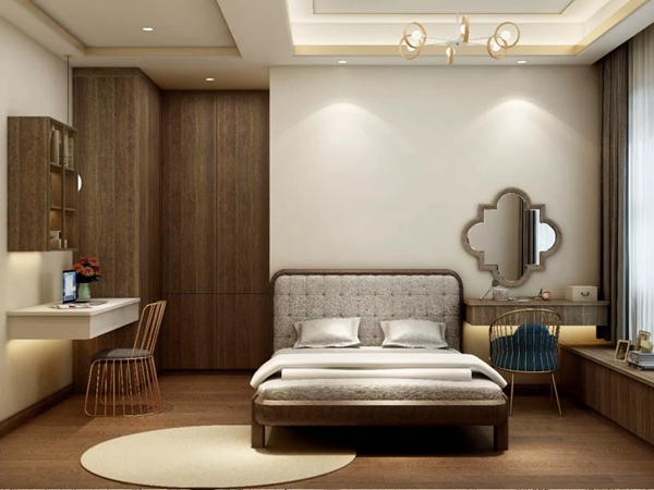 开洋木门实景案例：当黑胡桃遇上新中式，美得不像话！