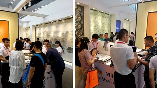 米兰壁纸·墙布携首发新品惊艳亮相2019中国建博会(广州),获好评无数 米兰壁纸·墙布携首发新品惊艳亮相2019中国建博会(广州),获好评无数