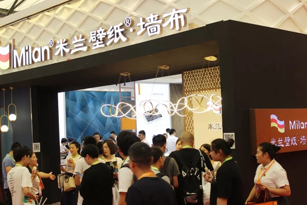 米兰壁纸·墙布携多款2019秋季重磅新品燃爆上海展会