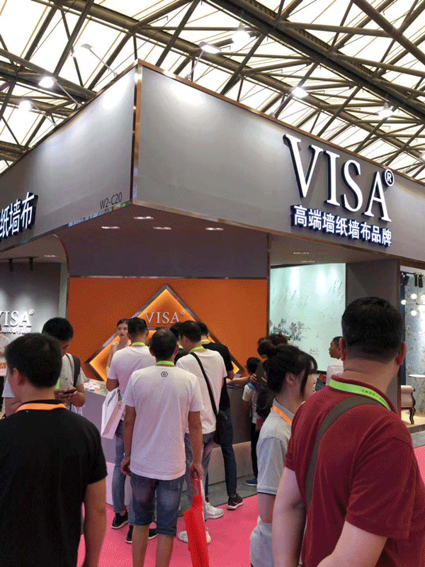 VISA高端墙纸墙布上海展大放异彩 获新客户认可和加盟 VISA高端墙纸墙布上海展大放异彩 获新客户认可和加盟