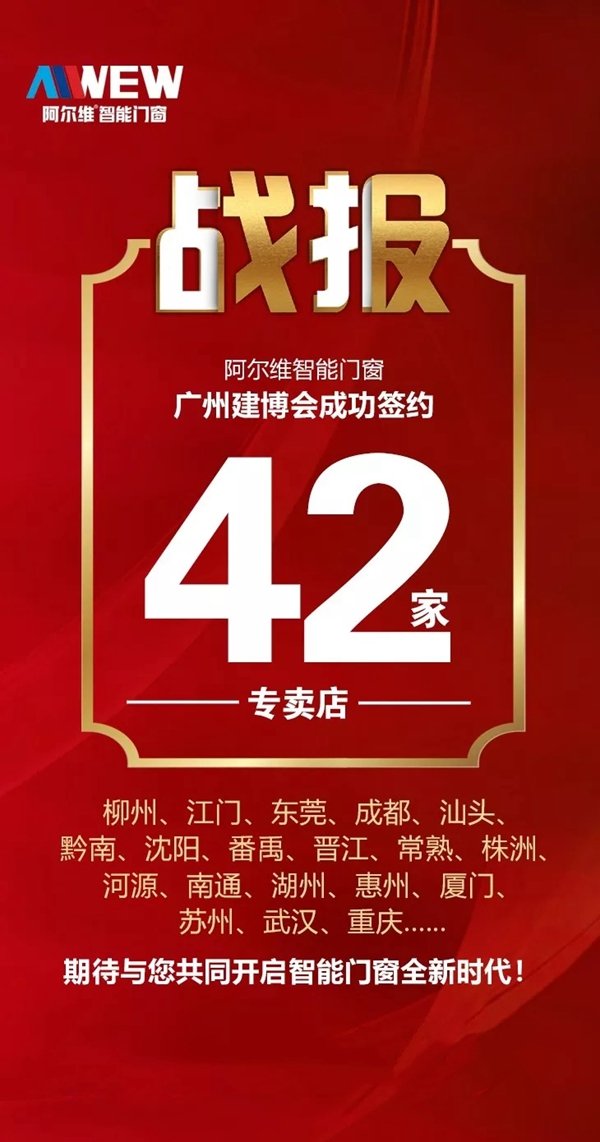 阿尔维智能门窗7月大事件 