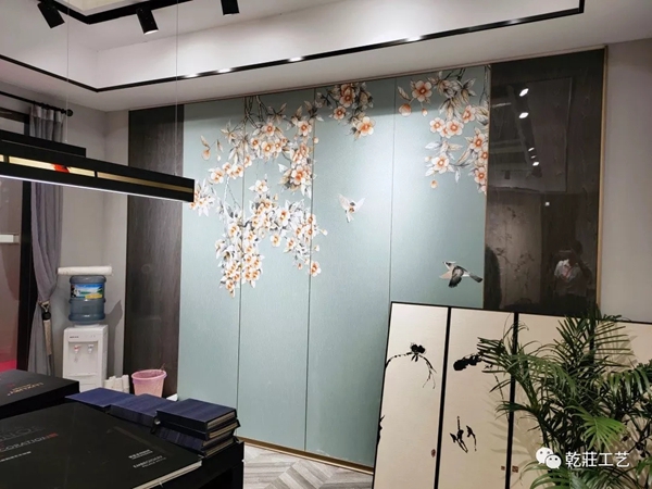 乾庄刺绣上海墙纸墙布展完美收官 与您相约上海摩登家居展
