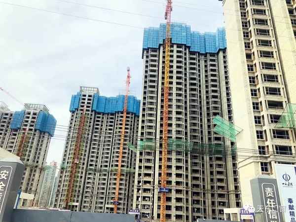 天东门窗顺利完成吕梁新城壹号商品住宅楼门窗工程