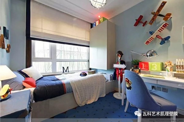 瓦科艺术肌理壁膜教你儿童房的色彩搭配技巧