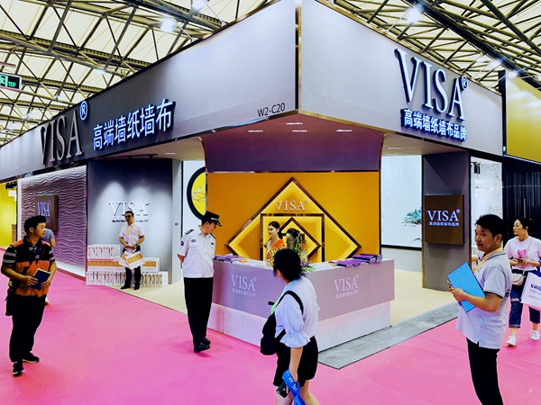 上海墙纸墙布展丨VISA高端墙纸墙布常亮：提升品牌附加值