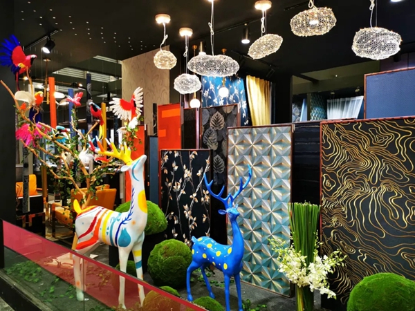 城市素颜墙布上海展首日人气高涨 新品发布万众瞩目