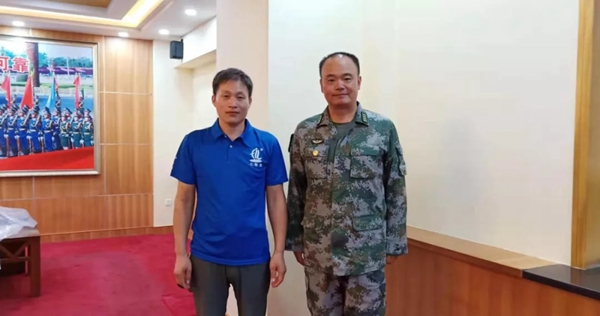 七特丽无缝壁布被三军仪仗队选用铺贴