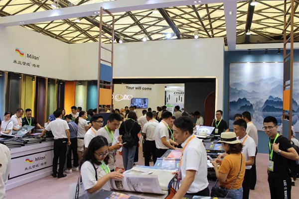 米兰壁纸·墙布携多款2019秋季重磅新品燃爆上海展会