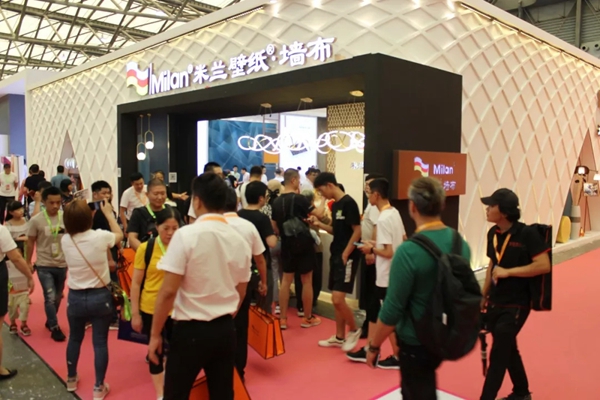 米兰壁纸·墙布携多款2019秋季重磅新品燃爆上海展会
