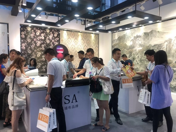 VISA高端墙纸墙布深圳展收获颇丰 与您相约上海布艺展