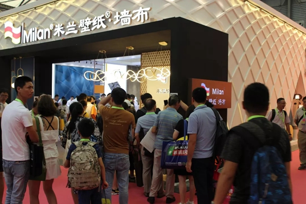 米兰壁纸·墙布携多款2019秋季重磅新品燃爆上海展会