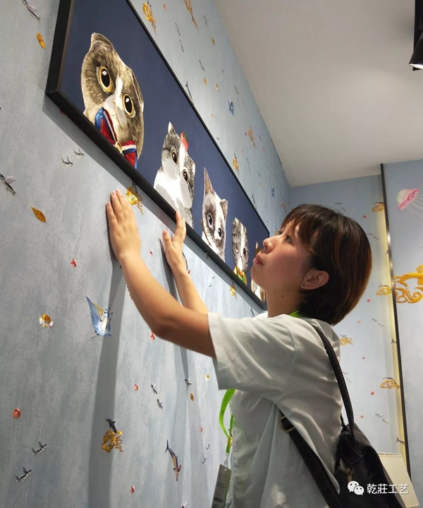 乾庄刺绣上海墙纸墙布展完美收官 与您相约上海摩登家居展