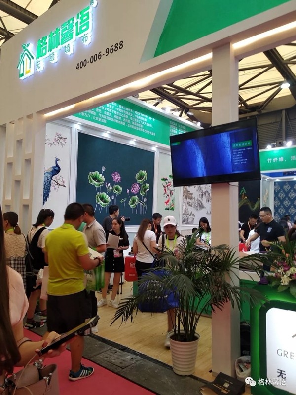 格林馨语携新品火爆开启上海墙纸墙布展