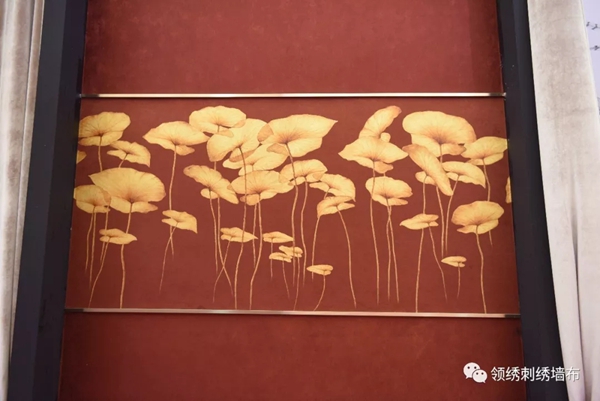 领绣墙布引爆上海墙纸墙布展 四大新品揭开神秘面纱