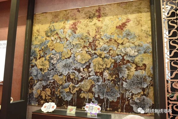 领绣墙布引爆上海墙纸墙布展 四大新品揭开神秘面纱