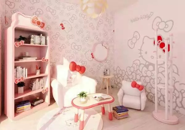 HELLO KITTY家居空间风格介绍 让童年梦想照进现实