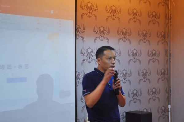 特普丽墙纸布艺迎接居然之家八角店与爱家联盟莅临参观