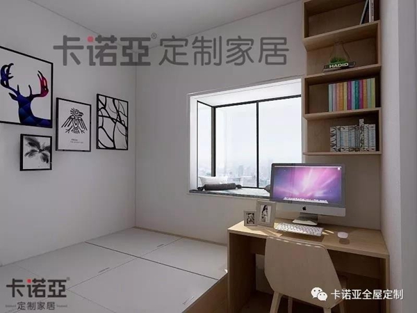 卡诺亚定制家居：家里飘窗这么一设计 比多买20㎡都值