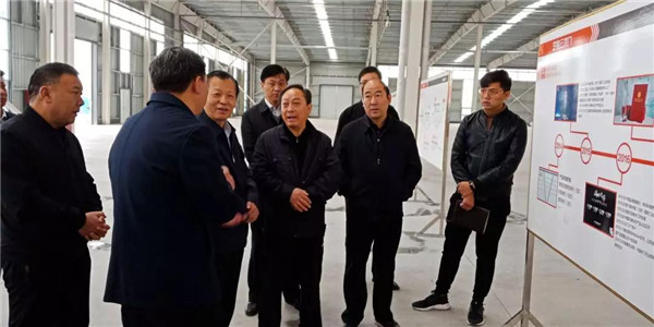 艺格云木门河南生产基地迎接河南省委领导干部一行参观视察