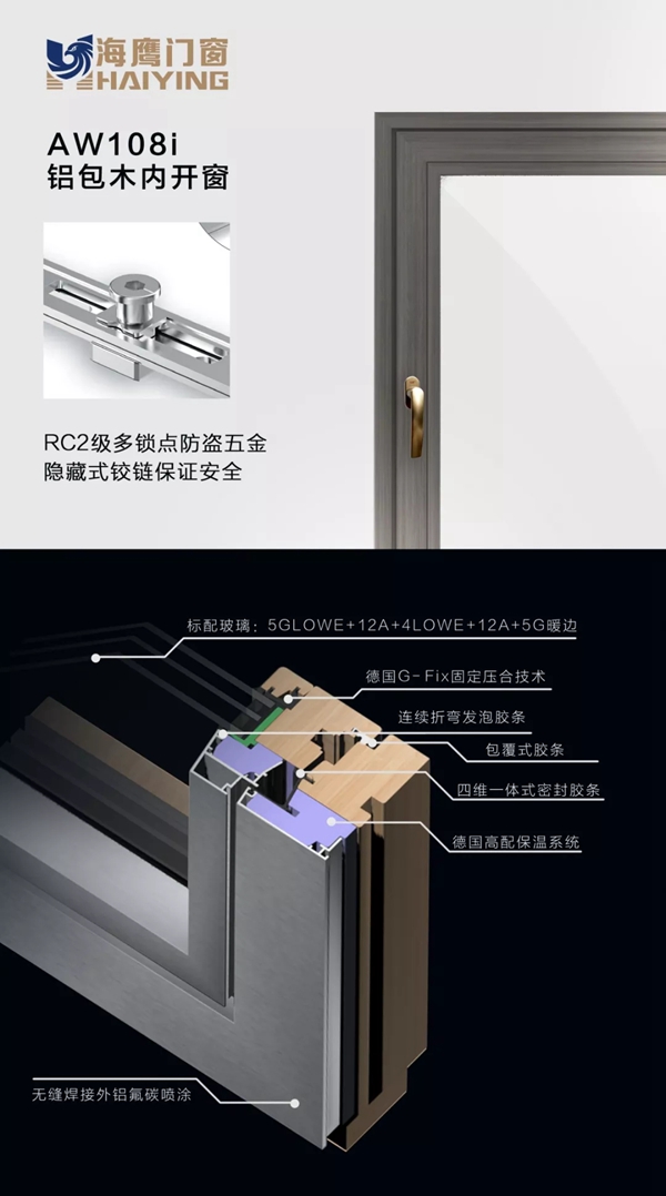 海鹰门窗新品鉴赏 AW108系列轻奢简约的美