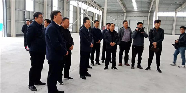 艺格云木门河南生产基地迎接河南省委领导干部一行参观视察