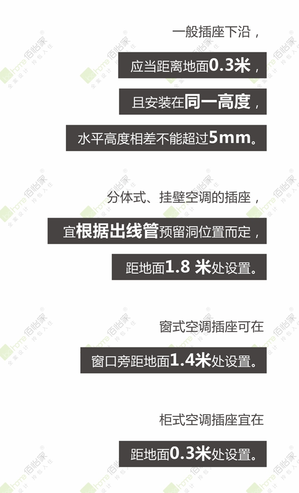 佰怡家全屋定制:教你室内装修开关插座怎么合理布局 佰怡家全屋定制:教你室内装修开关插座怎么合理布局