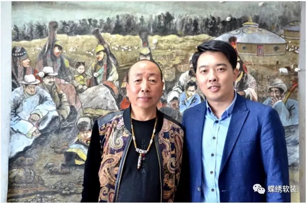 蝶绣软装携手水墨丹青画家再次升级新品