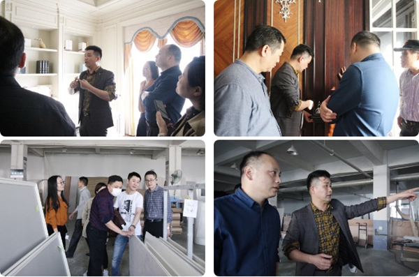 中国建材市场协会工程招标采购分会领导一行莅临大豪整体木作进行实地考察