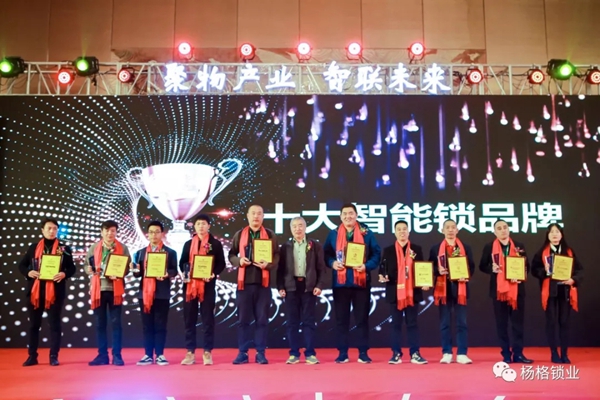 杨格实至名归荣获中国十大智能锁品牌