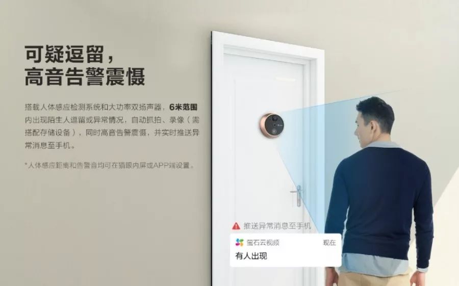 萤石新品智能猫眼 洞察危险安全守卫