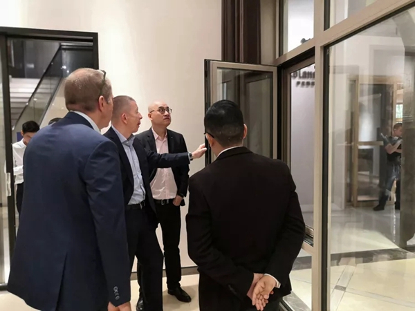 罗兰西尼门窗热情接待德国丝吉利娅集团访问