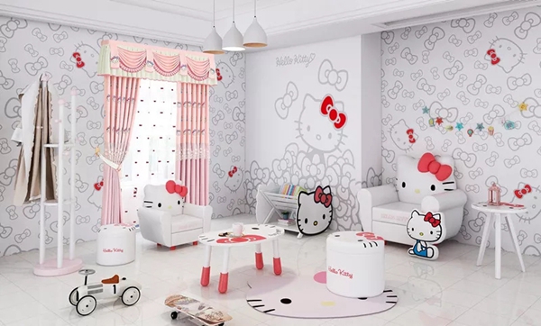 Hello kitty royal sunday：儿童房装修全指南 给宝贝一个精致的房间