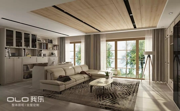 我乐整体厨柜|全屋定制：如何设计出一款高颜值客厅