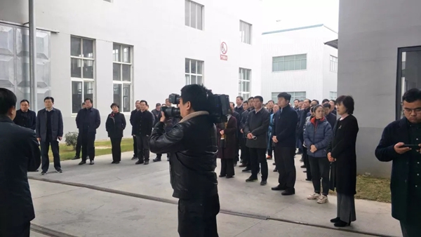 泗阳县委领导莅临金迪木门泗阳生产基地视察指导