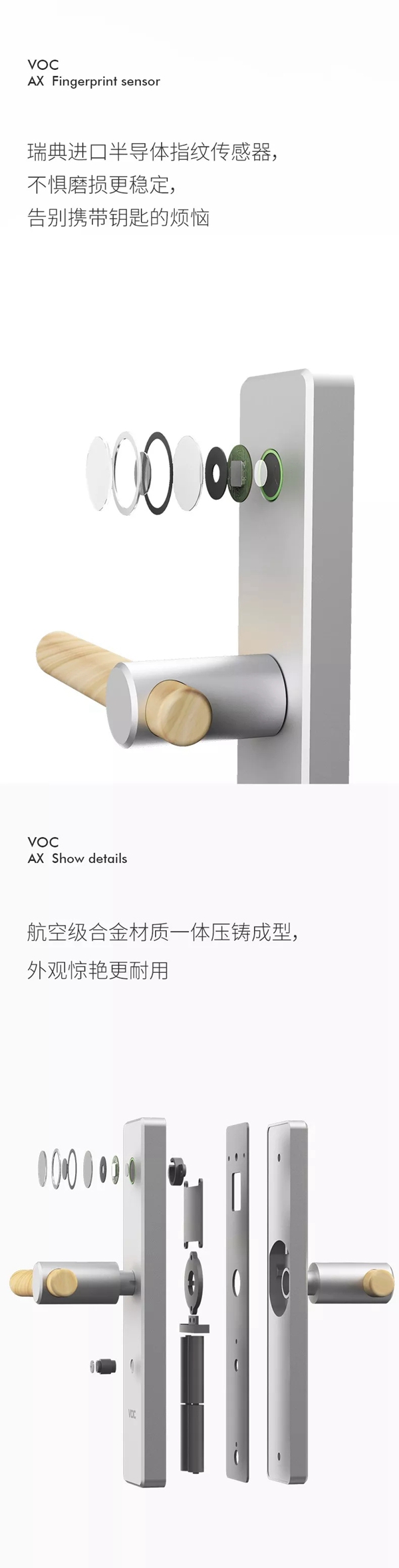 VOC智能门锁新品AX内门锁震撼发布