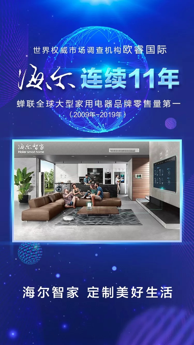 海尔全球11连冠：今天中国的“世界头条”