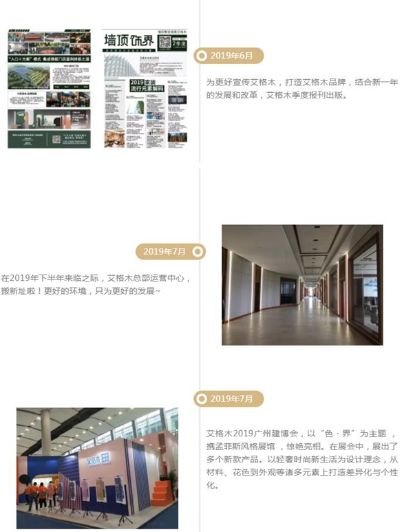 艾格木精装墙顶2019大事记 2020将努力造更美好的家
