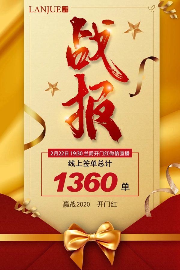 兰爵墙布2020开门红微信直播活动取得圆满成功