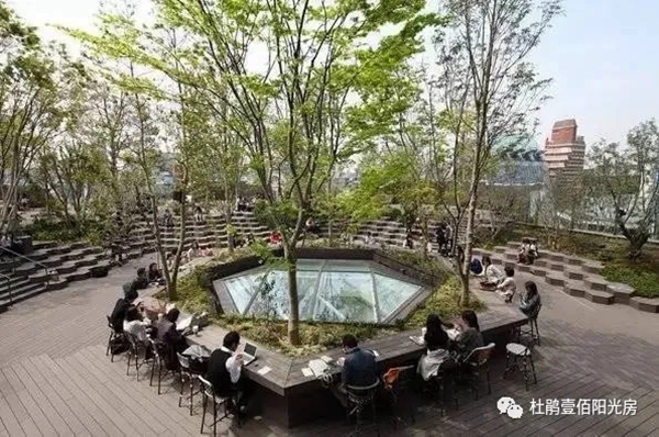 杜鹃壹佰阳光房设计分享 | 采光井靓丽的一道风景