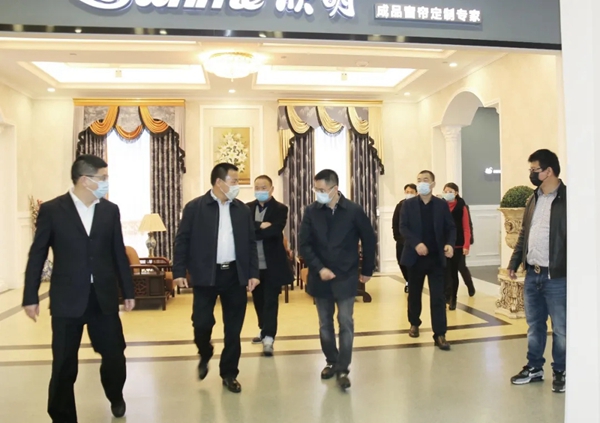 欣明集团总部迎接绍兴市柯桥区区委书记沈志江一行莅临考察调研