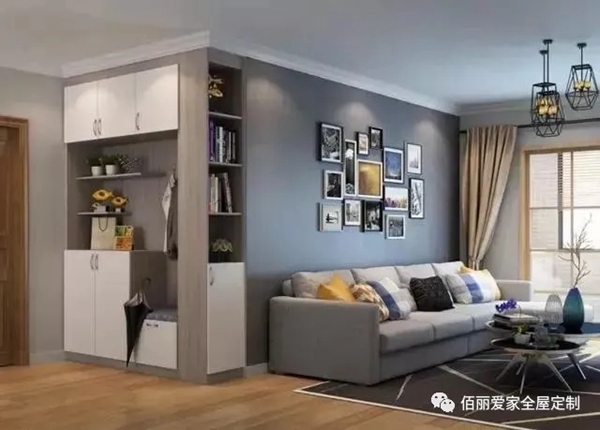 佰丽爱家全屋定制：怎么才能在进门见厅的情况下 把玄关和鞋柜设计好？