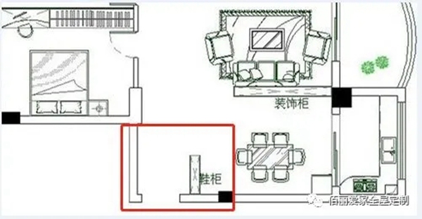 佰丽爱家全屋定制：怎么才能在进门见厅的情况下 把玄关和鞋柜设计好？