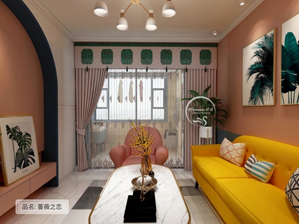 欣明窗帘精品：玩转家居色彩魅力 红黄绿蓝粉棕任你领略