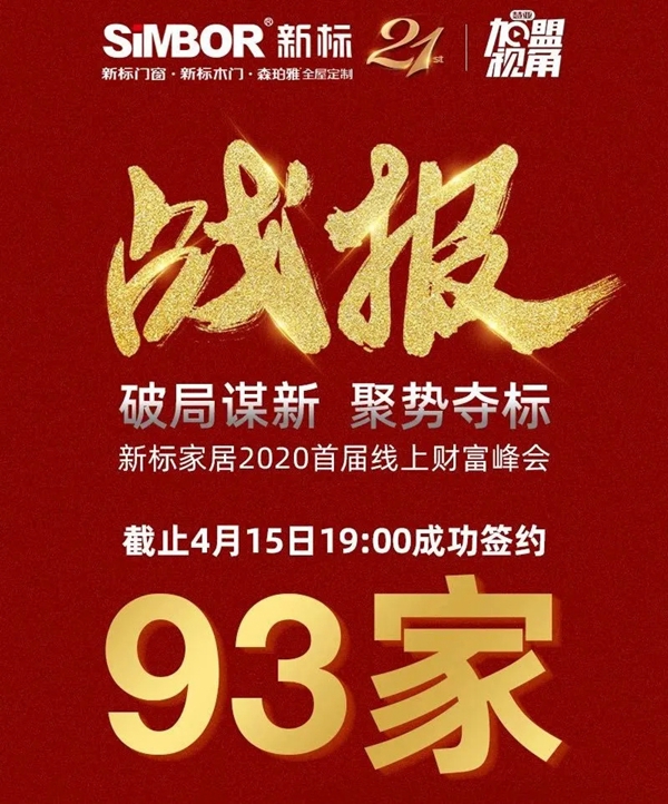 新标家居2020首届线上财富峰会圆满告捷